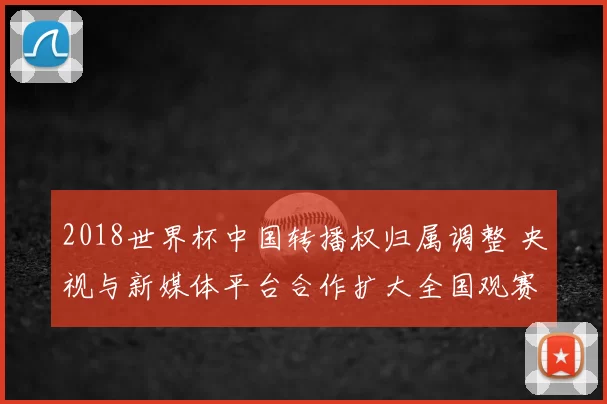 2018世界杯中国转播权归属调整 央视与新媒体平台合作扩大全国观赛渠道